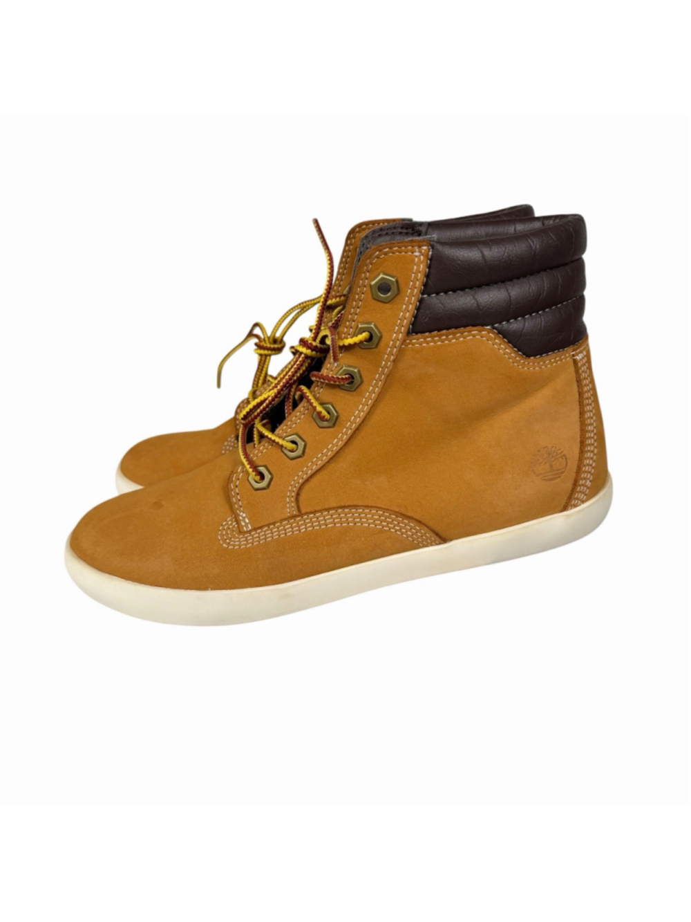 Timberland Boots Dausette Brown Leather Lace Up Ankle Bootie Sneakers Size 8 - Picture 4 of 12